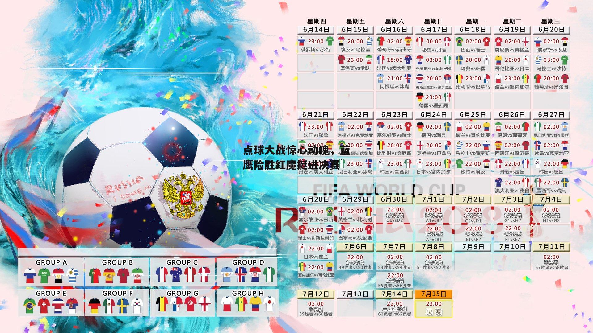 点球大战惊心动魄,蓝鹰险胜红魔挺进决赛